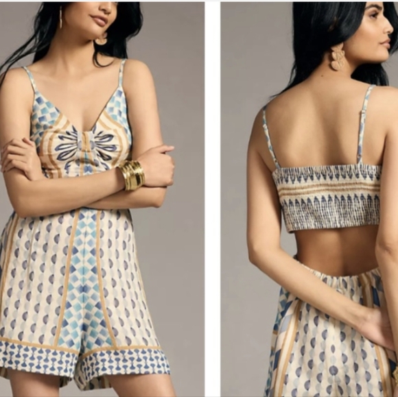 Anthropologie Ranna Gill cutout romper - Picture 1 of 5